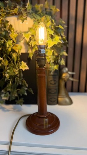 Vintage wooden candlestick - vintage,