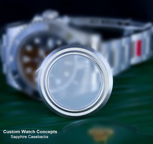 Sapphire caseback for rolex - sapphire,