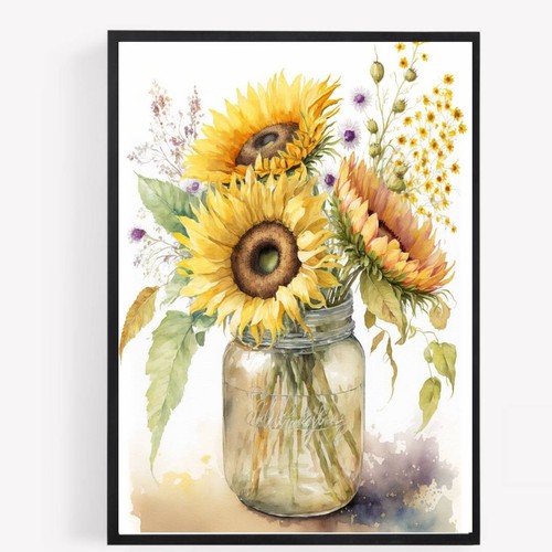 Sunflower vintage romantic - vintage,