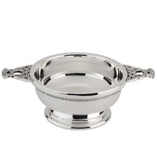 Chrome Plated Quaich Bowl 4.25