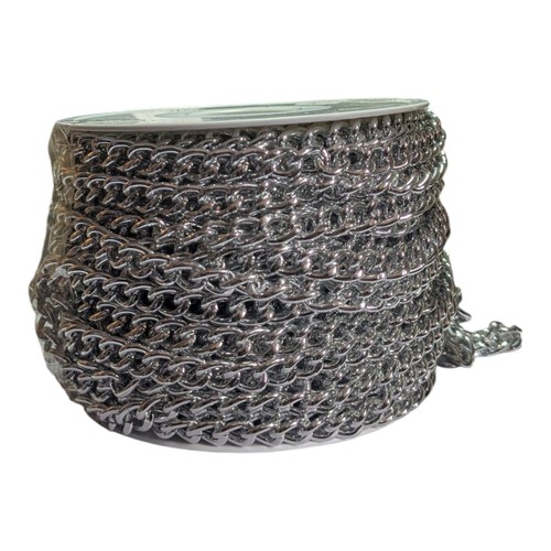 7mm metal chain silver - chain, or