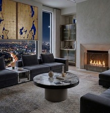 Coffee table round - round, marble