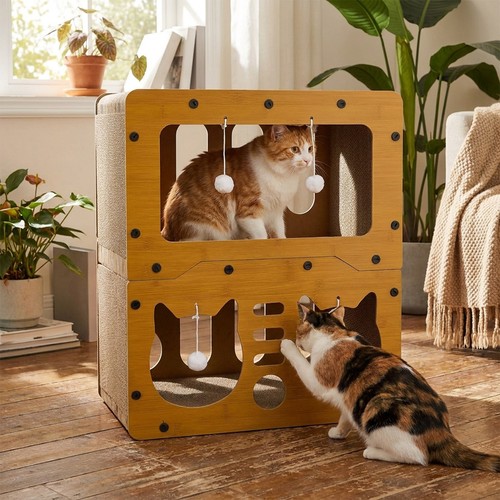 Tier cat scratcher house - tier,