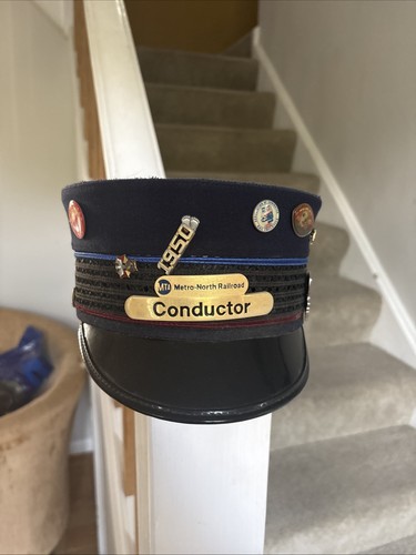 Train hat vintage conductor - train,