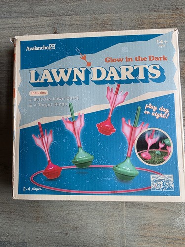 Lawn darts game - glow, in