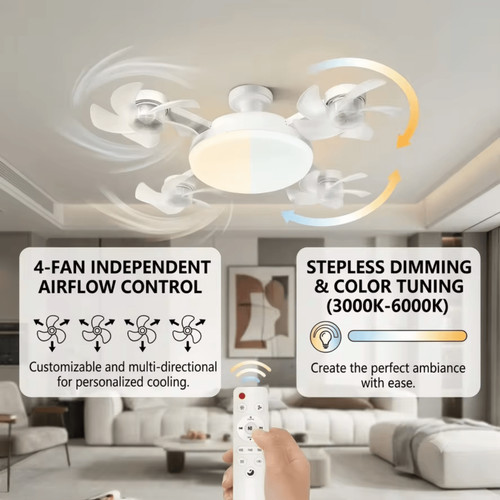 Rotatable 3in1 ceiling - 3in1, fan