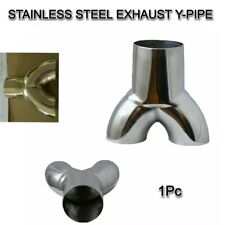 T304 STAINLESS STEEL EXHAUST Y-PIPE PIECE CONNECTOR ADAPTER 2.5"-2" UNIVERSAL
