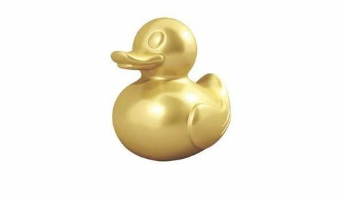 Monopoly duck token game - duck, gold