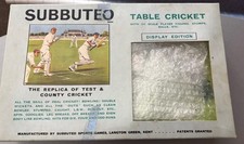 Subbuteo Table Cricket Display