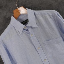 Orvis Shirt Men Small Blue