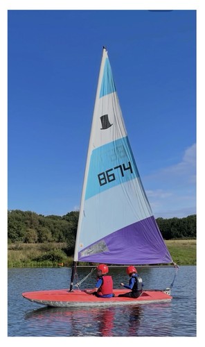 Topper sailing dinghy red - topper,