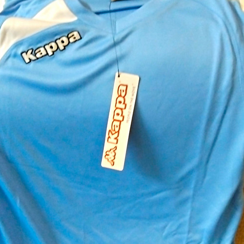Kappa men blue solid crew - blue,