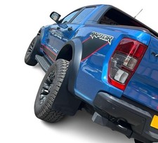 Ford Ranger RAPTOR T6 19-22 Extra Wide Mud Flaps Black 4mm PVC Satin RALLYFLAPZ