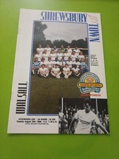 Shrewsbury V Walsall Lg Cup 1
