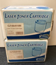 2 x Laser Toner Cartridge - CLP300/6110Y - CLP300/6110M