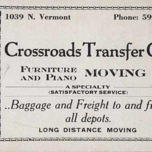 1940s crossroads transfer - crossroads, co