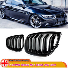 FOR BMW E92 E93 M3 3 SERIES COUPE KIDNEY GRILLES GRILLS GRILL GLOSS BLACK 07-10