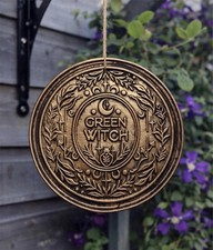 Green Witch Terracotta Hanging