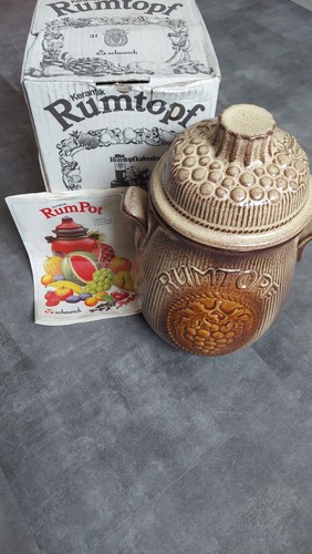 Vintage rumtopf pot art - pot,