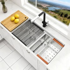 32" Undermount Double Bowl