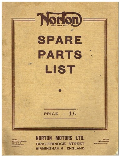Norton model 16h 18 - model,