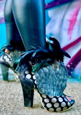 Irregular Choice Mayhem feather Heels Uk3  Uk9  Read Info Description. DONT PAY