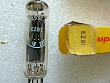 EZ81 Tungsram by Mullard Blackburn    New Old Stock Valve Tube  OCT21