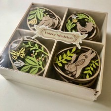 Valery Madelyn Small 24pcs Easter Decorations Wooden Hanging Egg Shape