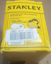 Stanley P3 Dust Mask, Reusable Respirator Mask with Face-Fit