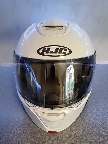 Hjc white motorcycle helmet - motorcycle,