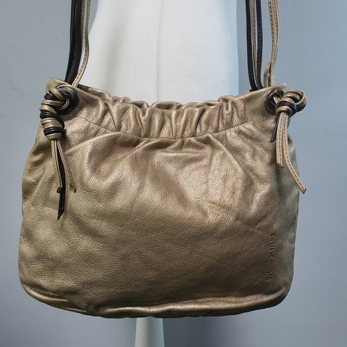 Texier gold leather retro - gold, hobo