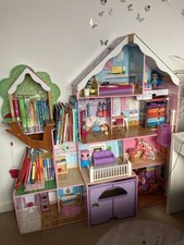 KidKraft  Wooden Dolls Tree House With Furniture