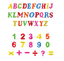 Magnetic Letters Alphabet & Numbers Fridge Magnets Toys Kids Learning Magnets