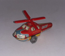 Vintage Friction Tinplate Gnat Babycopter Helicopter Complete Working Order 1225