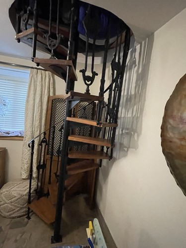 Cast iron spiral staircase - cast,