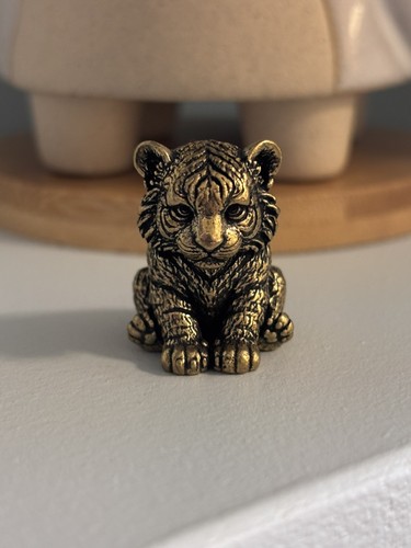 Solid brass tiger - brass,