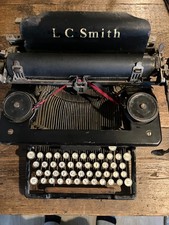 Vintage LC Smith 1920's Manual Typewriter with original spare Caribonum ribbon