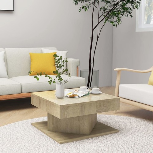Wooden coffee table sofa - wooden, side
