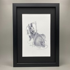 THE GRIM SQUEAKER FRAMED ART
