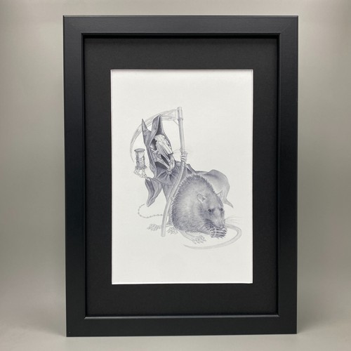 The grim squeaker framed art - grim,