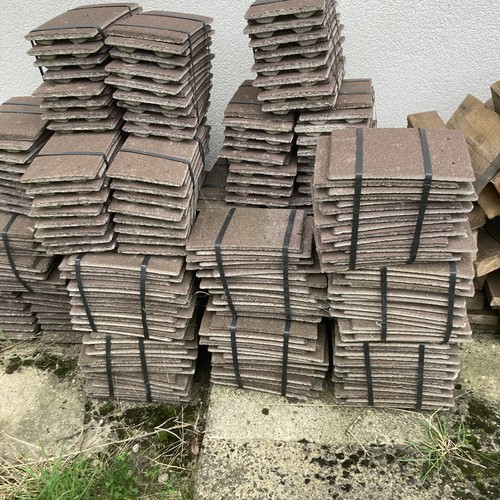 Redland plain roof - tiles, brown