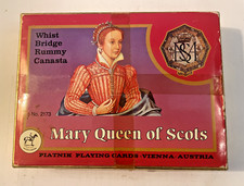 TWIN PACK Vintage PIATNIK * MARY QUEEN of SCOTS * Playing Cards !00a)