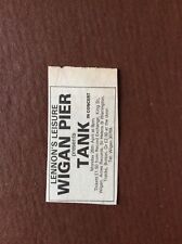 P4a Ephemera 1982 Music Advert Wigan Pier Tank