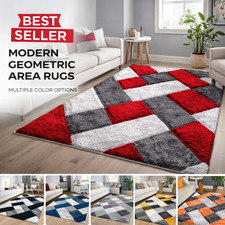 New Modern Shaggy Soft Rug
