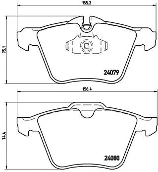 Front brake pad - pad,