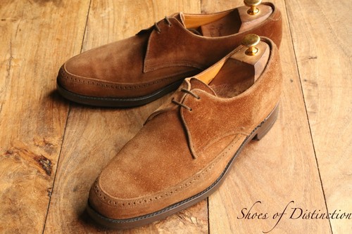 Tricker brown suede derby - brown,