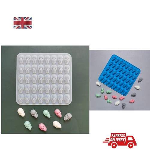 Hole silicone skull mold - skull,