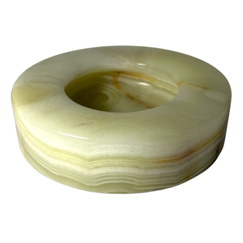Vintage chunky onyx ashtray - chunky,