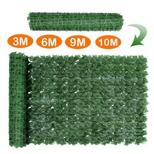 10M Privacy Screening Trellis Artificial Hedge Flower Leaf UK Garden Fence Wall