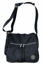 Kipling Black Nylon Expandable